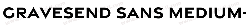 Gravesend Sans Medium字体转换